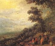 BRUEGHEL, Jan the Elder Gathering of Gypsies in the Wood fddf oil
